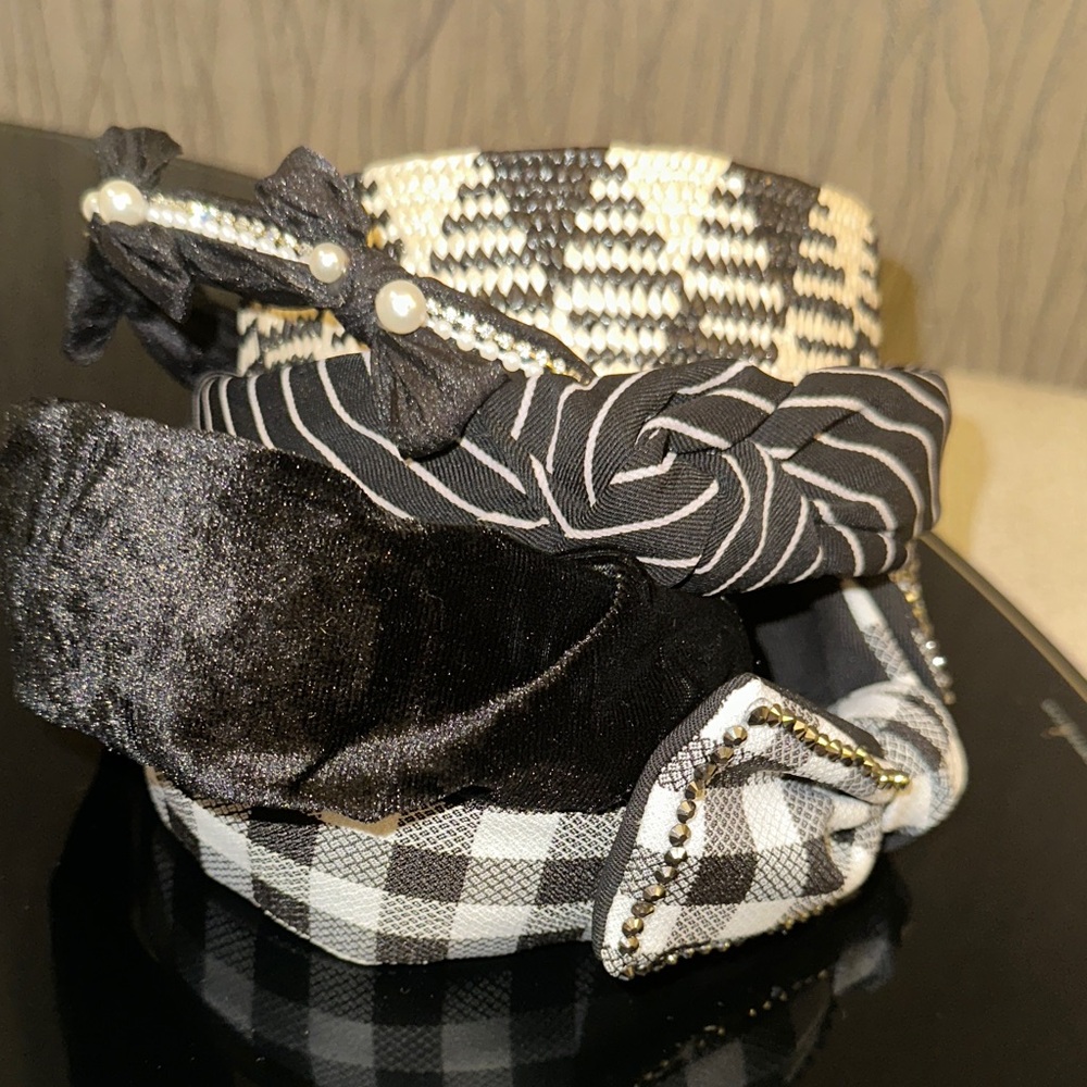 Stylish Black and White Headbands